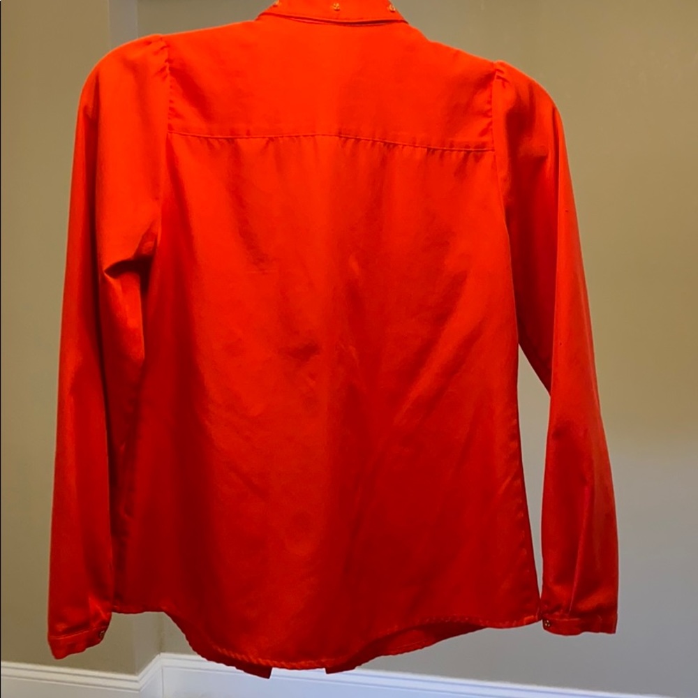 Red Button Up - Picture 3 of 5